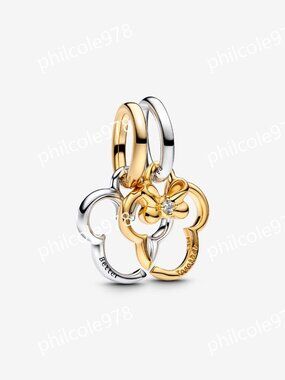 Pandora Disney Mickey Mouse & Minnie Mouse Splittable Dangle Charm